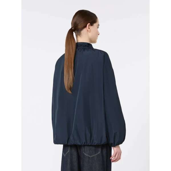 Max Mara Onde Water-Repellent Taffeta Bomber Jacket in Ultramarine | Jackets | Coveti