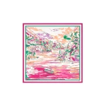 Max Mara Onesto Printed Silk Scarf in Pink | Scarves | Coveti