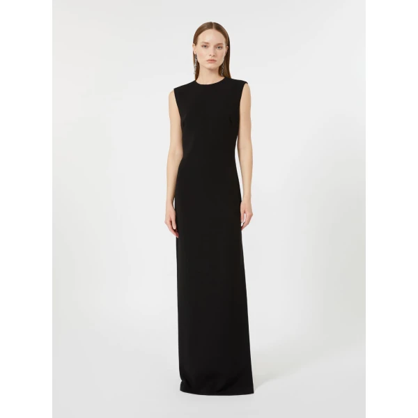 Max Mara Opera Long Cady Dress in Black | Evening Gowns | Coveti