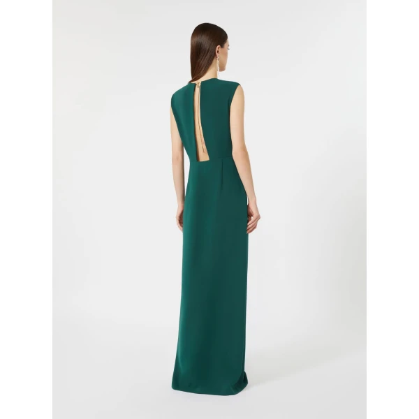 Max Mara Opera Long Cady Dress in Dark Green | Evening Gowns | Coveti