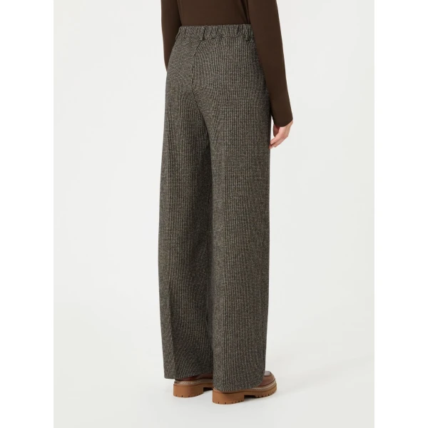 Max Mara Orata Jersey Straight Leg Trousers in Brown | Tailored pants | Coveti