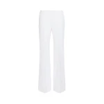 Max Mara Orata Slim-Fit Wool Cloth Trousers in White | Tailored pants | Coveti