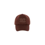 Max Mara Ordine Cashmere Double Drap Baseball Cap in Rust | Hats | Coveti