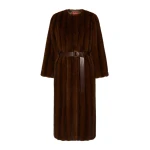 Max Mara Orma Long Textured Coat in Hazelnut Brown | Coats | Coveti