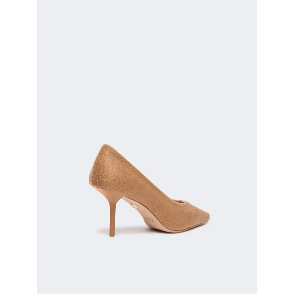 Max Mara Oscuro Camel Drap Court Shoes in Camel | Heels | Coveti