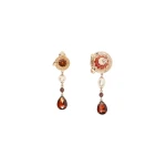 Max Mara Ottano Drop Pendant Earrings in Gold | Earrings | Coveti