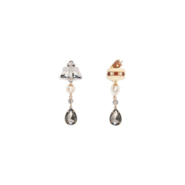Ottano Drop Pendant Earrings in Silver