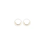 Max Mara Otto Crescent Hoop Earrings in Bronze | Earrings | Coveti