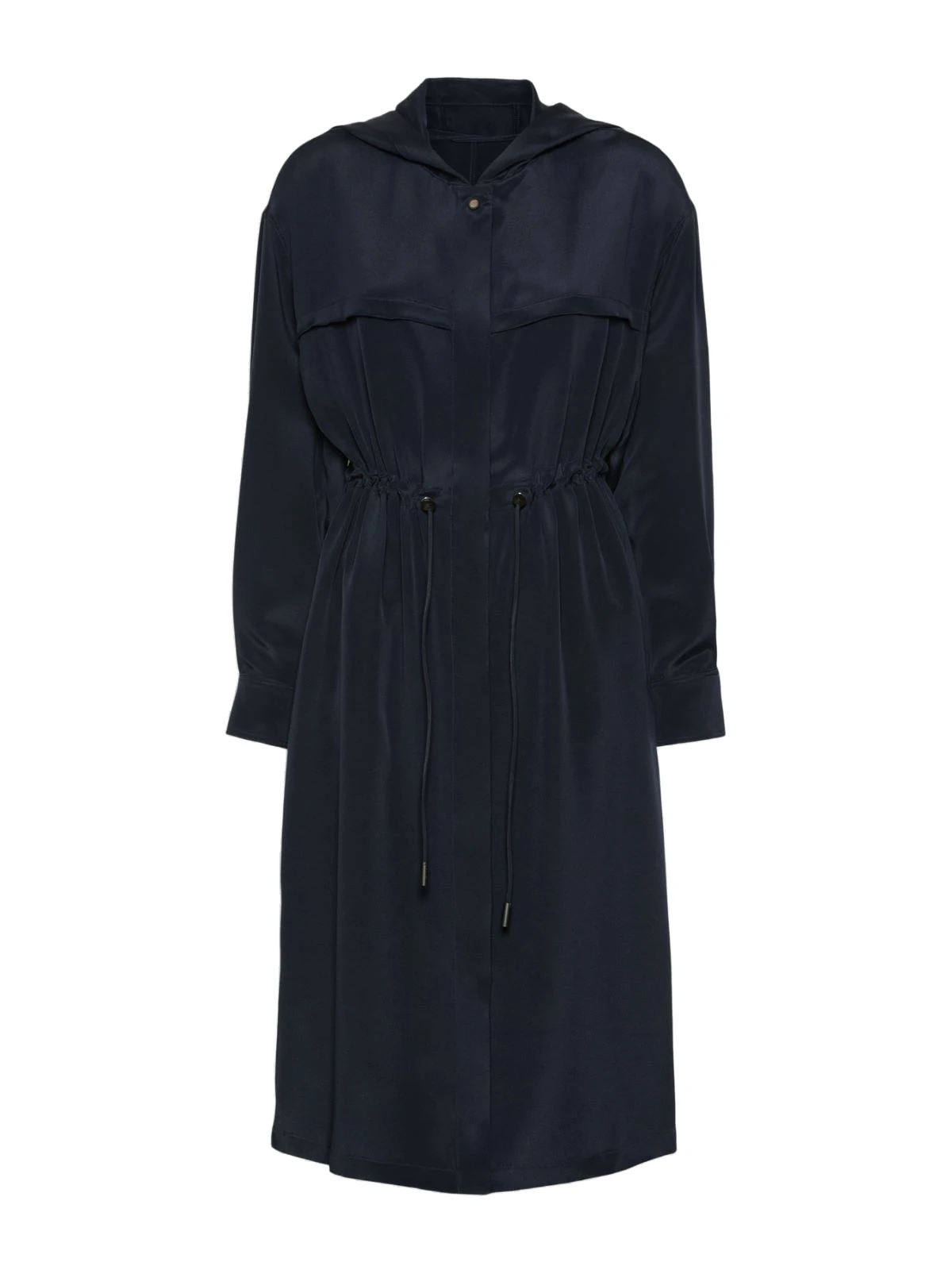 Max Mara Ovatte Silk Crepe de Chine Overcoat in Ultramarine Max Mara Ovatte Silk Crepe de Chine Overcoat in Ultramarine | Coats | Coveti