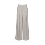 Max Mara Ovvio Wide Leg Wool Trousers in Hazelnut Brown | Wide leg pants | Coveti