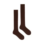 Max Mara Oxiria Ribbed Cashmere Socks in Brown | Accessories | Coveti