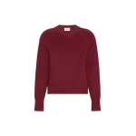 Max Mara Padre Cashmere V-Neck Jumper in Bordeaux | Sweaters | Coveti