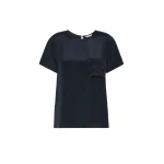 Max Mara Pagano Printed Silk Crepe de Chine Blouse in Ultramarine | Blouse | Coveti