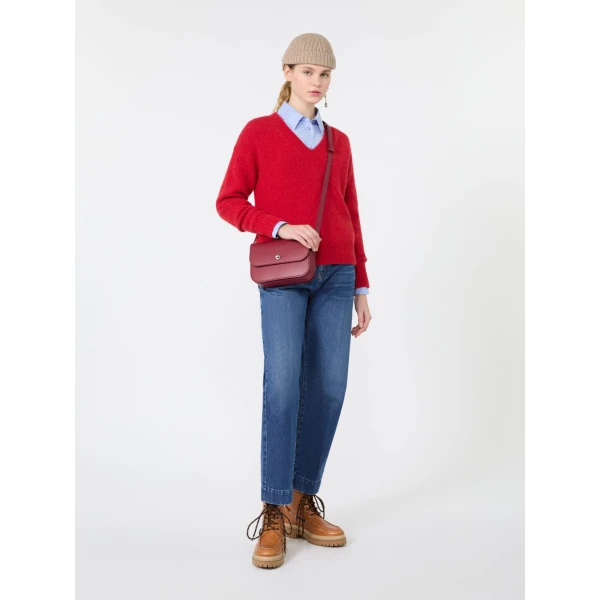 Max Mara Palanca Silk Habotai Shirt in Light Blue | Shirts | Coveti