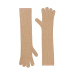 Max Mara Palmi Long Cashmere Gloves in Camel | Gloves | Coveti