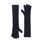 Max Mara Palmi Long Cashmere Gloves in Ultramarine | Gloves | Coveti