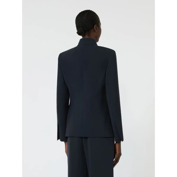 Max Mara Palo Cady Sash Jacket in Midnight Blue | Blazers | Coveti
