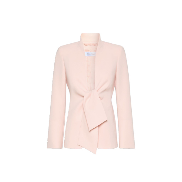 Max Mara Palo Cady Sash Jacket in Pink | Blazers | Coveti