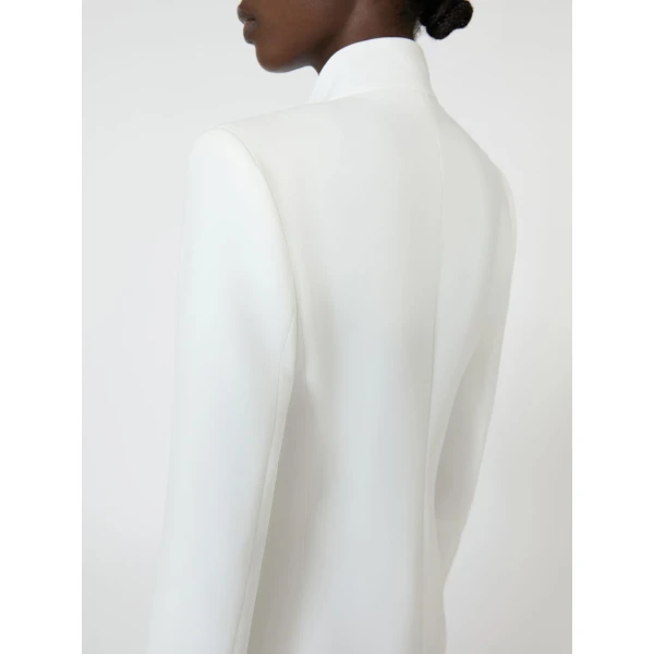 Max Mara Palo Cady Sash Jacket in White | Blazers | Coveti