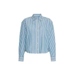 Max Mara Panetto Boxy Cotton Poplin Shirt in Cornflower Blue | Shirts | Coveti