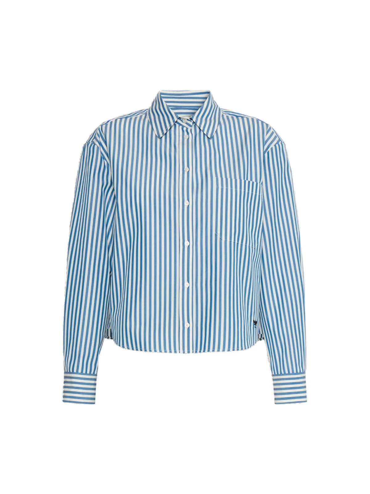 Max Mara Panetto Boxy Cotton Poplin Shirt in Cornflower Blue Max Mara Panetto Boxy Cotton Poplin Shirt in Cornflower Blue | Shirts | Coveti