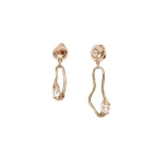 Max Mara Pantera Bead and Pendant Earrings in Gold | Earrings | Coveti