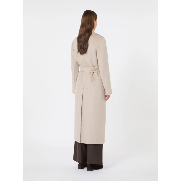 Max Mara Paola Belted Wool and Cashmere Coat in Beige | Wool Coat | Coveti