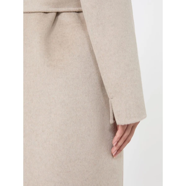 Max Mara Paola Belted Wool and Cashmere Coat in Beige | Wool Coat | Coveti