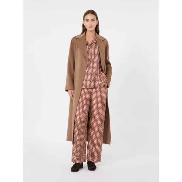 Max Mara Paola Belted Wool and Cashmere Coat in Camel | Wool Coat | Coveti