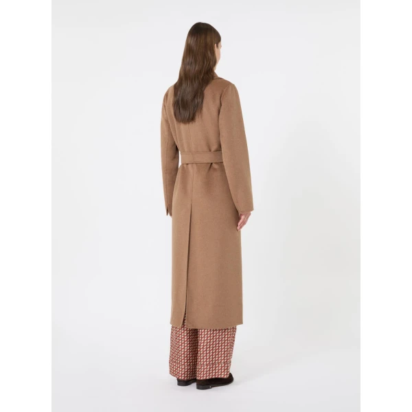 Max Mara Paola Belted Wool and Cashmere Coat in Camel | Wool Coat | Coveti