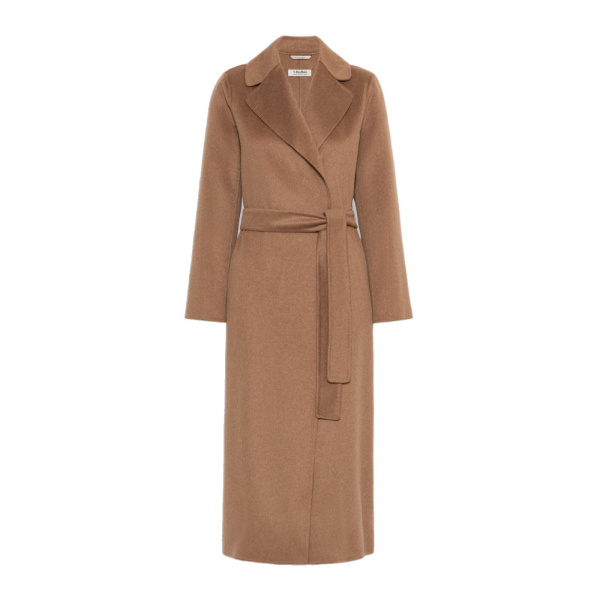 Max Mara Paola Belted Wool and Cashmere Coat in Camel | Wool Coat | Coveti
