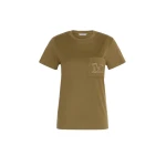 Max Mara Papaia Cotton Jersey T-Shirt in Khaki | T-shirts | Coveti