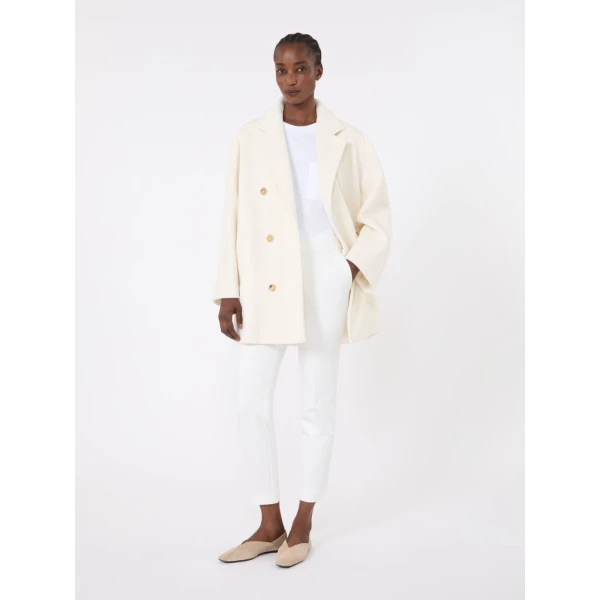 Max Mara Papaia Cotton Jersey T-Shirt in Optical White | T-shirts | Coveti
