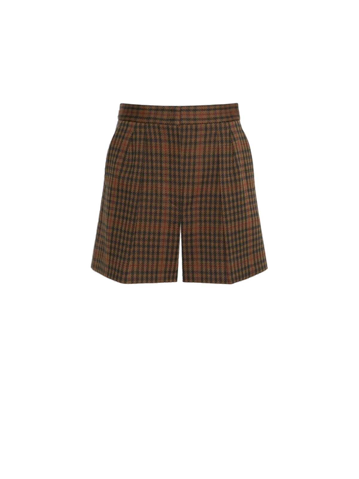 Max Mara Parata Glen Plaid Jersey Shorts in Tobacco Max Mara Parata Glen Plaid Jersey Shorts in Tobacco | Shorts | Coveti