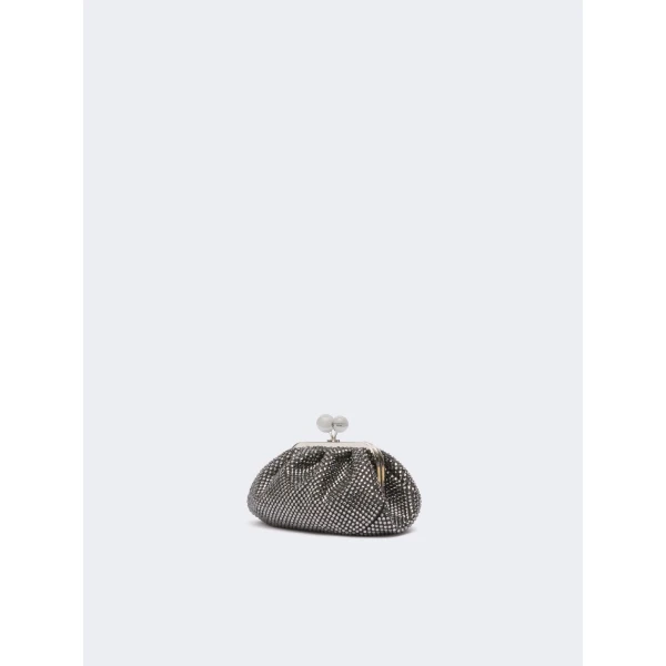 Max Mara Pasticcino Bag Extra Small with Rhinestones in Black | Mini Bags | Coveti