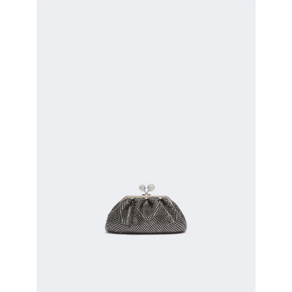 Max Mara Pasticcino Bag Extra Small with Rhinestones in Black | Mini Bags | Coveti