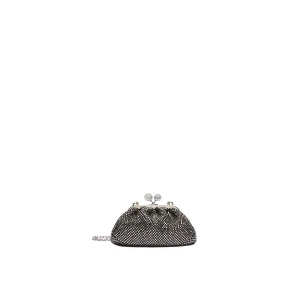 Pasticcino Bag Extra Small with Rhinestones in Black