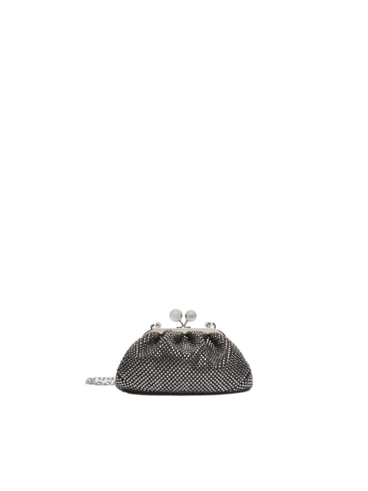 Max Mara Pasticcino Bag Extra Small with Rhinestones in Black Max Mara Pasticcino Bag Extra Small with Rhinestones in Black | Mini Bags | Coveti