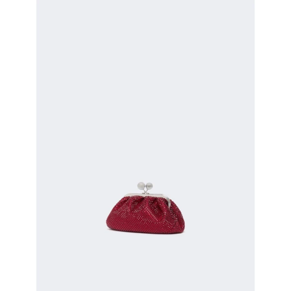 Max Mara Pasticcino Bag Extra Small with Rhinestones in Red | Mini Bags | Coveti