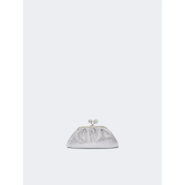 Max Mara Pasticcino Bag Extra Small with Rhinestones in White | Mini Bags | Coveti