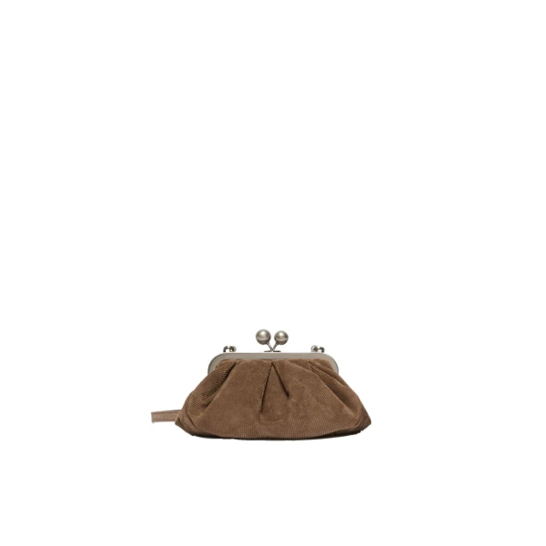 Max Mara Pasticcino Bag Small in Suede, Mud | Clutch Bags | Coveti