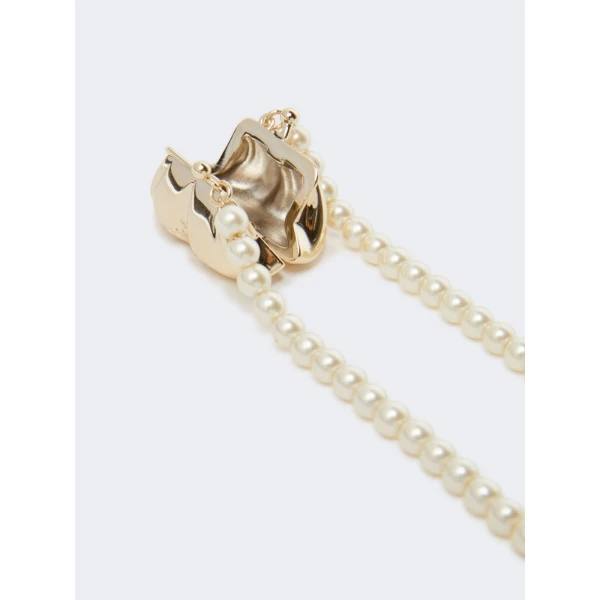 Max Mara Pasticcino Pendant Choker Necklace in Gold | Necklace | Coveti