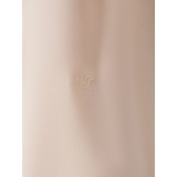 Max Mara Pavido Silk Crepe de Chine Top in Pink | Blouse | Coveti