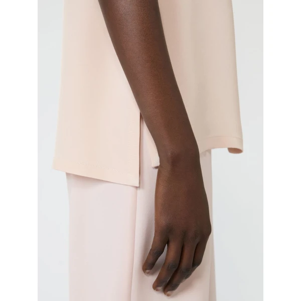 Max Mara Pavido Silk Crepe de Chine Top in Pink | Blouse | Coveti