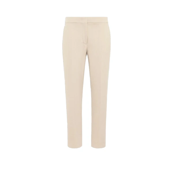 Pegno Viscose Jersey Trousers in Stone Grey