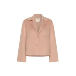 Max Mara Pelota Double Wool Cropped Jacket in Antique Rose | Blazers | Coveti