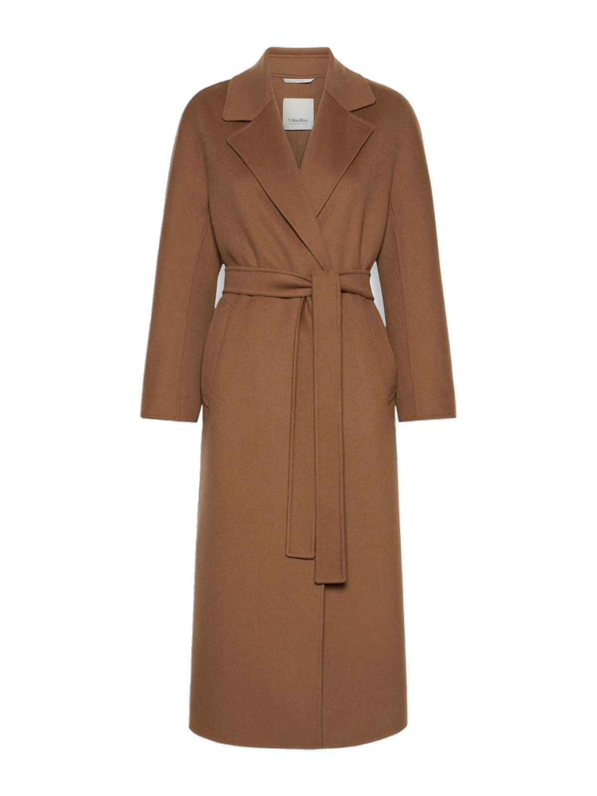 Max Mara Penelope Long Wool Drap Wrap Coat in Hazelnut Brown Max Mara Penelope Long Wool Drap Wrap Coat in Hazelnut Brown | Wool Coat | Coveti