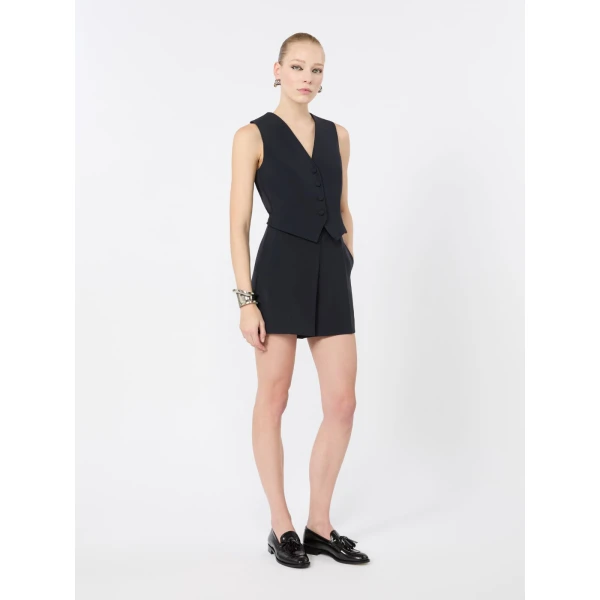 Max Mara Perle Cady Playsuit in Navy | Jumpsuit | Coveti