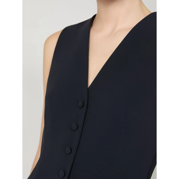 Max Mara Perle Cady Playsuit in Navy | Jumpsuit | Coveti
