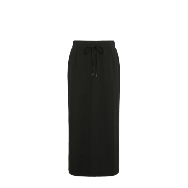 Max Mara Perle Milano Knit Jersey Maxi Skirt in Black | Maxi Skirts | Coveti